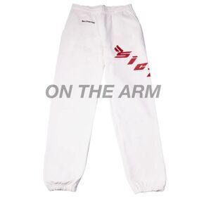 Sicko White Born From Pain Sweats‎ yellow/green logo NWT and in packaging S